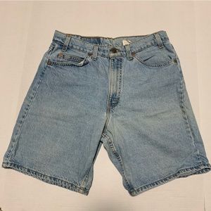 Levi's 550 Vintage Orange Tab Denim Shorts Size W34 L9